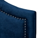 Baxton Studio Rita Modern and Contemporary Navy Blue Velvet Fabric Upholstered Full Size Headboard - BBT6567-Navy Blue-HB-Full