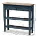 Baxton Studio Dauphine French Provincial Blue Spruce Fiinished Wood Accent Console Table - CHR10VM/M B-C-Blue Spruce