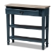 Baxton Studio Dauphine French Provincial Blue Spruce Fiinished Wood Accent Console Table - CHR10VM/M B-C-Blue Spruce