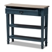 Baxton Studio Dauphine French Provincial Blue Spruce Fiinished Wood Accent Console Table - CHR10VM/M B-C-Blue Spruce