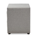 Baxton Studio Lepine Modern and Contemporary Gray Fabric Upholstered 2-Drawer Wood Nightstand - BBT3164-Grey-NS