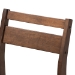 Baxton Studio Lovy Modern and Contemporary Gray Fabric Upholstered Dark Walnut-Finished 5-Piece Wood Dining Set - Lovy Dining Set-Grey/Dark Walnut