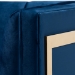 Baxton Studio Ambra Glam and Luxe Navy Blue Velvet Fabric Upholstered and Button Tufted Armchair with Gold-Tone Frame - TSF-5507-Navy/Gold-CC