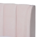Baxton Studio Saverio Glam and Luxe Light Pink Velvet Fabric Upholstered Queen Size Platform Bed with Gold-Tone Legs - BBT6765-Light Pink-Queen