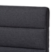 Baxton Studio Erlend Mid-Century Modern Dark Grey Fabric Upholstered Queen Size Platform Bed - BBT6803-Dark Grey-Queen
