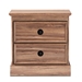 Baxton Studio Ryker Modern and Contemporary Oak Finished 2-Drawer Wood Nightstand - FP-1804-4013