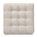 Baxton Studio Elladio Modern and Contemporary Beige Fabric Upholstered Tufted Cube Ottoman (Set of 2) - BBT5127-Beige-Otto