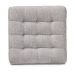 Baxton Studio Elladio Modern and Contemporary Greyish Beige Fabric Upholstered Tufted Cube Ottoman (Set of 2) - BBT5127-Greyish Beige-Otto