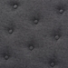 Baxton Studio Linus Mid-Century Modern Dark Grey Fabric Upholstered and Button Tufted Wood Bench - BBT5363-Dark Grey-Bench