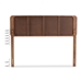 Baxton Studio Zenon Mid-Century Modern Walnut Brown Finished Wood Full Size Platform Bed - Zenon-Ash Walnut-Full
