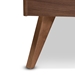 Baxton Studio Zenon Mid-Century Modern Walnut Brown Finished Wood Full Size Platform Bed - Zenon-Ash Walnut-Full