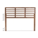 Baxton Studio Calisto Mid-Century Modern Walnut Brown Finished Wood Full Size Platform Bed - Calisto-Ash Walnut-Full