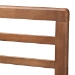 Baxton Studio Calisto Mid-Century Modern Walnut Brown Finished Wood Full Size Platform Bed - Calisto-Ash Walnut-Full