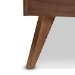 Baxton Studio Artemis Mid-Century Modern Walnut Brown Finished Wood Queen Size Platform Bed - Artemis-Ash Walnut-Queen