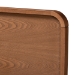 Baxton Studio Ayla Mid-Century Modern Dark Grey Fabric Upholstered Walnut Brown Finished Wood Queen Size Platform Bed - Ayla-Dark Grey/Ash Walnut-Queen
