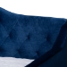 Baxton Studio Perry Modern and Contemporary Navy Blue Velvet Fabric Upholstered and Button Tufted Full Size Daybed with Trundle - CF8940-Navy Blue-Daybed-F/T
