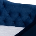 Baxton Studio Perry Modern and Contemporary Navy Blue Velvet Fabric Upholstered and Button Tufted Full Size Daybed - CF8940-Navy Blue-Daybed-F