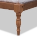 Baxton Studio Iseline Modern and Contemporary Walnut Brown Finished Wood Full Size Platform Bed Frame - MG0001-Ash Walnut-Full