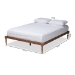 Baxton Studio Iseline Modern and Contemporary Walnut Brown Finished Wood Full Size Platform Bed Frame - MG0001-Ash Walnut-Full