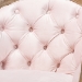 Baxton Studio Genevieve Traditional French Provincial Light Pink Velvet Upholstered White-Washed Oak Wood Armchair - TSF7766-Light Pink-CC