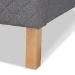 Baxton Studio Aneta Modern and Contemporary Grey Fabric Upholstered King Size Platform Bed - CF9014-Grey-King