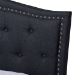 Baxton Studio Felisa Modern and Contemporary Charcoal Grey Fabric Upholstered and Button Tufted King Size Platform Bed - CF9009-Charcoal-King