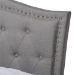 Baxton Studio Felisa Modern and Contemporary Grey Fabric Upholstered and Button Tufted King Size Platform Bed - CF9009-Grey-King