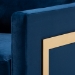 Baxton Studio Matteo Glam and Luxe Navy Blue Velvet Fabric Upholstered Gold Finished Armchair - TSF-77241-Navy/Gold-CC