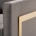 Baxton Studio Matteo Glam and Luxe Grey Velvet Fabric Upholstered Gold Finished Armchair - TSF-77241-Grey/Gold-CC