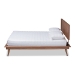 Baxton Studio Karine Mid-Century Modern Walnut Brown Finished Wood King Size Platform Bed - MG0004-Ash Walnut-King