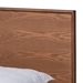 Baxton Studio Karine Mid-Century Modern Walnut Brown Finished Wood Queen Size Platform Bed - MG0004-Ash Walnut-Queen