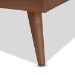 Baxton Studio Karine Mid-Century Modern Walnut Brown Finished Wood King Size Platform Bed - MG0004-Ash Walnut-King