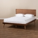 Baxton Studio Karine Mid-Century Modern Walnut Brown Finished Wood King Size Platform Bed - MG0004-Ash Walnut-King