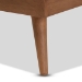 Baxton Studio Karine Mid-Century Modern Walnut Brown Finished Wood King Size Platform Bed Frame - MG0004-Ash Walnut-King-Frame