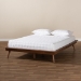 Baxton Studio Karine Mid-Century Modern Walnut Brown Finished Wood King Size Platform Bed Frame - MG0004-Ash Walnut-King-Frame