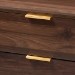 Baxton Studio Lena Mid-Century Modern Walnut Brown Finished 3-Drawer Wood Chest - LV4COD4230WI-Columbia-3DW-Chest