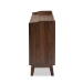 Baxton Studio Lena Mid-Century Modern Walnut Brown Finished 6-Drawer Wood Dresser - LV4COD4231WI-Columbia-6DW-Dresser