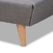 Baxton Studio Naya Mid-Century Modern Grey Fabric Upholstered King Size Wingback Platform Bed - CF9061-Light Grey-King