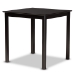 Baxton Studio Reneau Modern and Contemporary Sand Fabric Upholstered Espresso Brown Finished 5-Piece Wood Pub Set - RH316P-Sand/Dark Brown-5PC Pub Set
