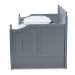 Baxton Studio Millie Cottage Farmhouse Grey Finished Wood Twin Size Daybed with Trundle - MG0010-Grey-Daybed