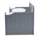 Baxton Studio Millie Cottage Farmhouse Grey Finished Wood Twin Size Daybed with Trundle - MG0010-Grey-Daybed