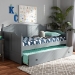 Baxton Studio Millie Cottage Farmhouse Grey Finished Wood Twin Size Daybed with Trundle - MG0010-Grey-Daybed