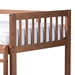 Baxton Studio Jude Modern and Contemporary Walnut Brown Finished Wood Twin Size Bunk Bed - MG0045-Walnut-Twin Bunk Bed