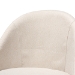 Baxton Studio Carra Mid-Century Modern Light Beige Fabric Upholstered Walnut-Finished Wood Swivel Counter Stool (Set of 2) - BBT5355C-Light Beige/Walnut-CS