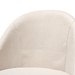Baxton Studio Carra Mid-Century Modern Light Beige Fabric Upholstered Walnut-Finished Wood Swivel Counter Stool (Set of 2) - BBT5355C-Light Beige/Walnut-CS