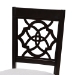 Baxton Studio Renaud Modern and Contemporary Grey Fabric Upholstered Espresso Brown Finished 5-Piece Wood Dining Set - RH332C-Grey/Dark Brown-5PC Dining Set