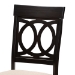 Baxton Studio Lucie Modern and Contemporary Sand Fabric Upholstered Espresso Brown Finished 5-Piece Wood Dining Set - RH333C-Sand/Dark Brown-5PC Dining Set