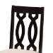 Baxton Studio Cherese Modern and Contemporary Sand Fabric Upholstered Espresso Brown Finished 5-Piece Wood Dining Set - RH334C-Sand/Dark Brown-5PC Dining Set