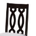 Baxton Studio Cherese Modern and Contemporary Grey Fabric Upholstered Espresso Brown Finished 5-Piece Wood Dining Set - RH334C-Grey/Dark Brown-5PC Dining Set