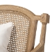 Baxton Studio Clemence French Provincial Ivory Fabric Upholstered Whitewashed Wood Armchair - ASS1037-CC